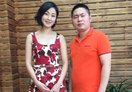 广州红足1世与明星合影