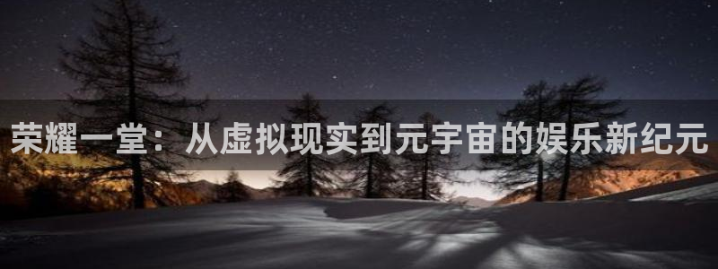 红足1世足球网页版入口：荣耀一堂：从虚拟现实到元宇宙的娱乐新纪元