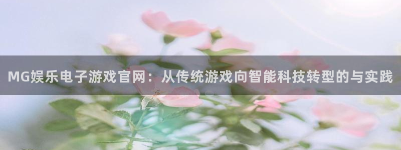 红足1世新：MG娱乐电子游戏官网：从传统游戏向智能科技转型的与实践